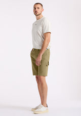 Relaxed Straight Dean Men's Utility Cargo Shorts, Olive - BM26076