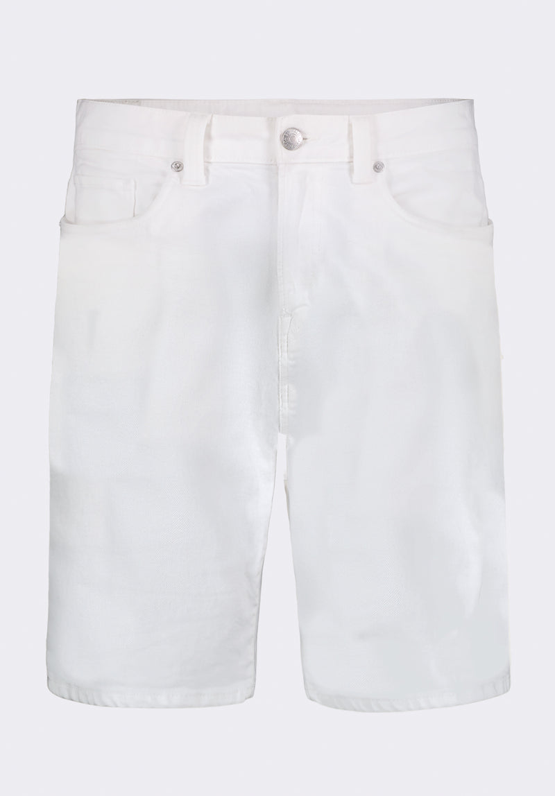 Relaxed Straight Dean Men's Short, White - BM26097