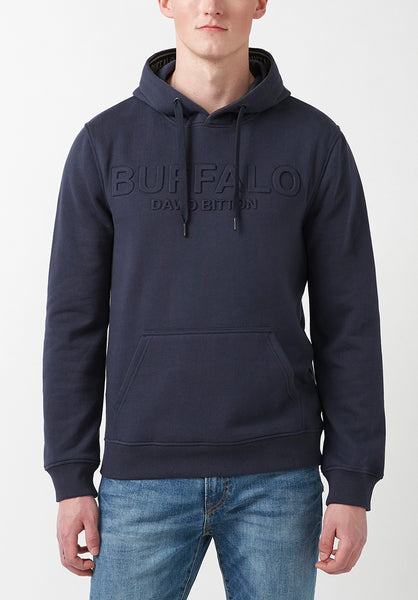 Fadol Men's Embossed Fleecy Hoodie in Navy – Buffalo Jeans - US