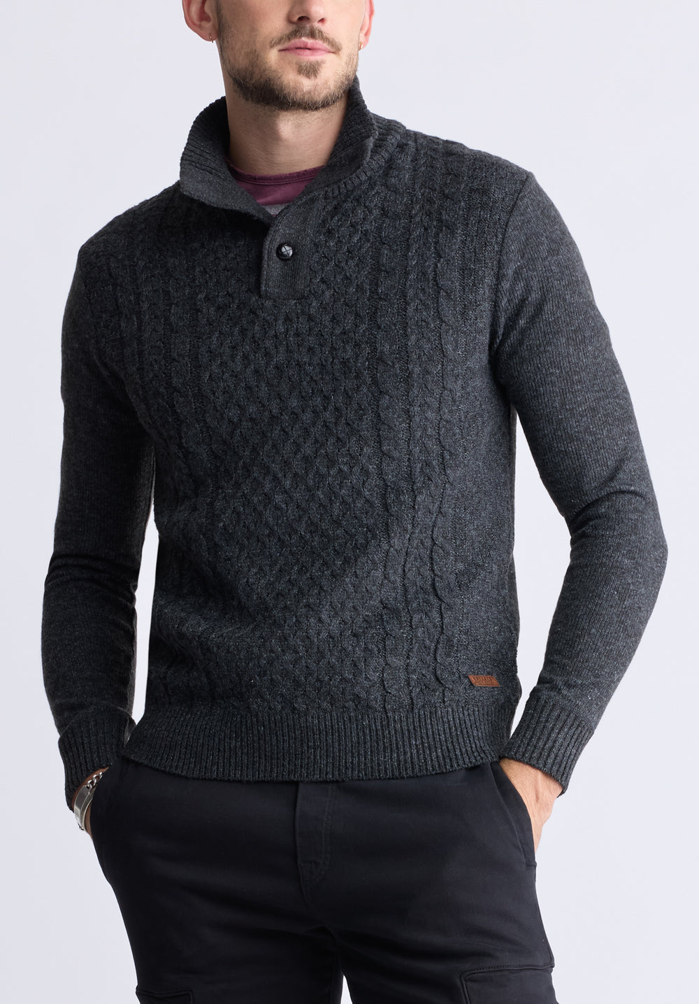 Charcoal grey sweater mens hotsell