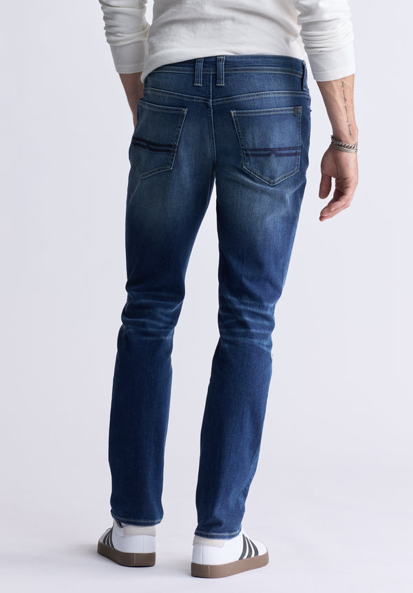 Slim Straight Evan-X Men's Jeans in Classic Blue