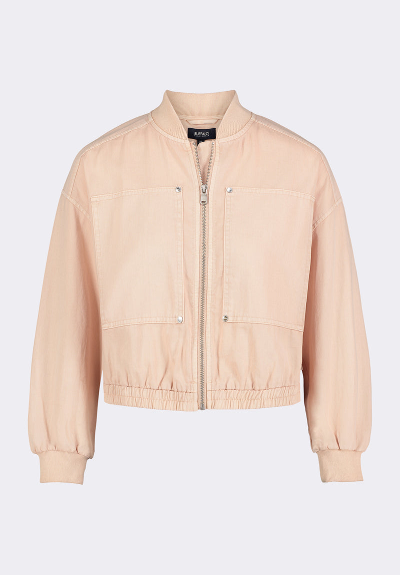 Pyper Women's Cropped Zip-Up Jacket, Cameo Rose - JK0044P