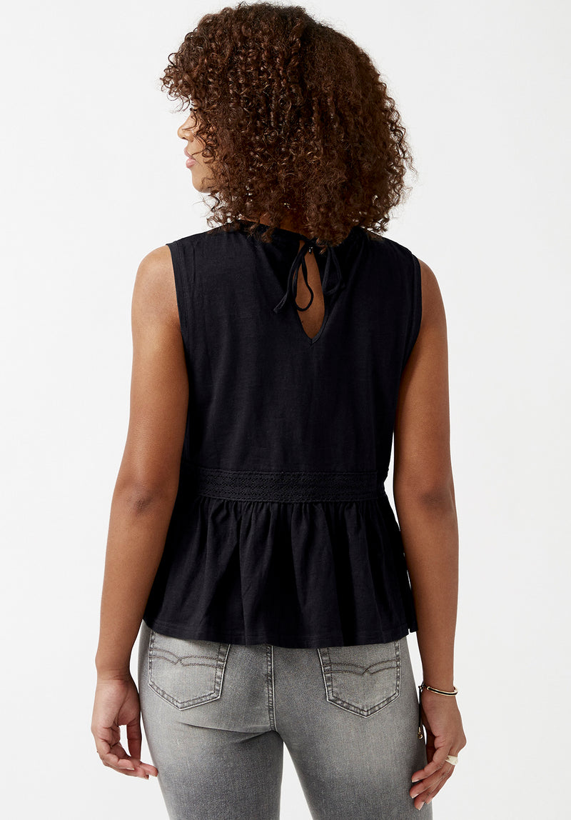 Farren Black Women's Peplum Tank Top – Buffalo Jeans - US