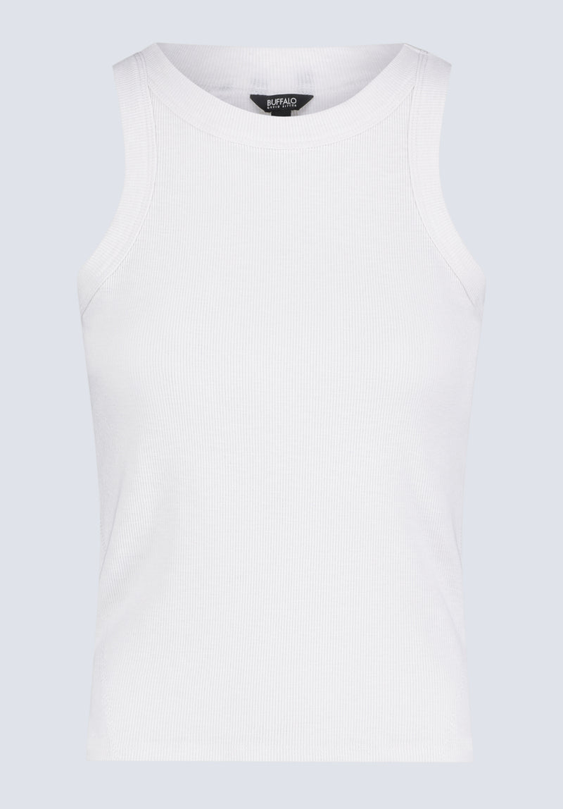 Buffalo David Bitton Regine Women's Ribbed Tank Top, Cloud white - KT0119H