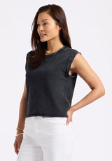 Elayne Women’s Sleeveless Top, Black - KT0230P