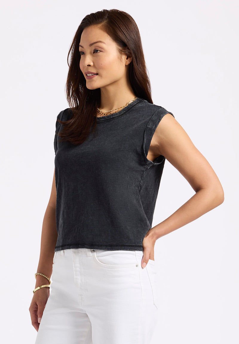 Elayne Women’s Sleeveless Top, Black - KT0230P