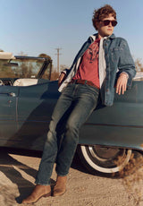 Chemise en Denim pour Hommes Sloan, Bleu Authentique - BM22976
