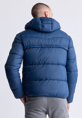 Jerome Navy Men's Hooded Puffer Jacket - OBMEF006