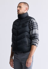 Davies Black Men's Puffer Vest - OBMEF007