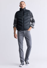 Davies Black Men's Puffer Vest - OBMEF007