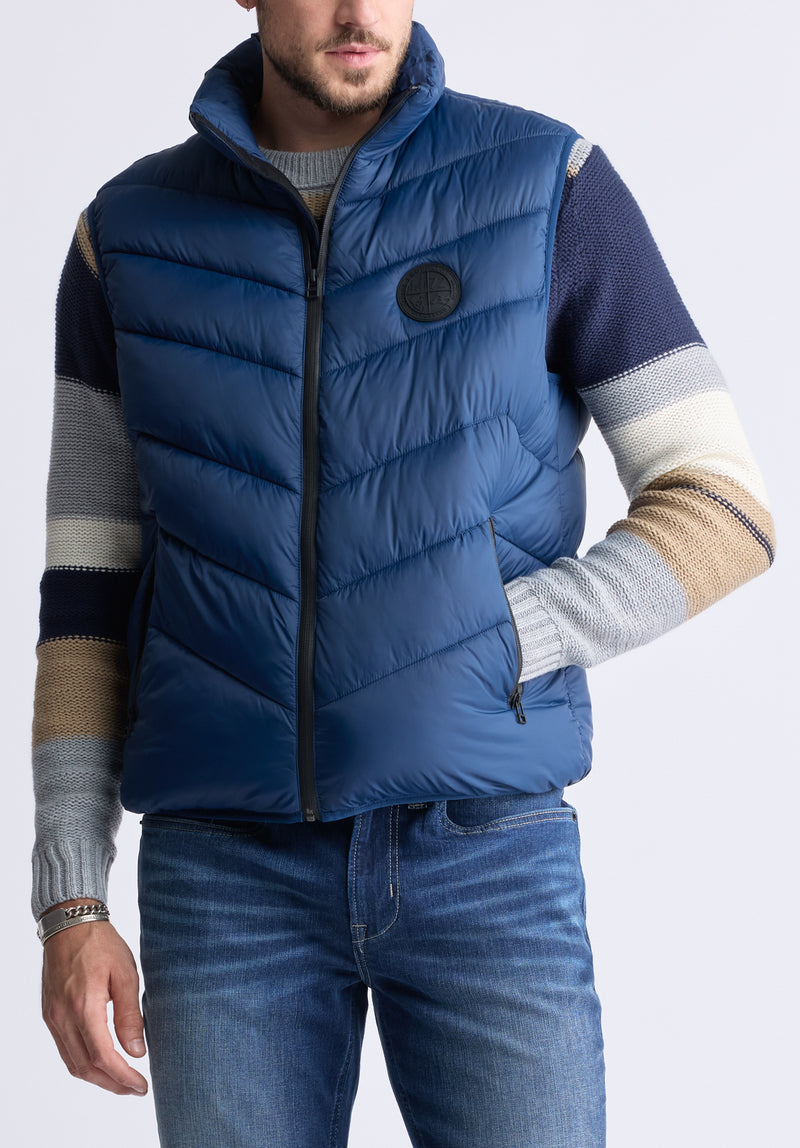 Veste Matelassée Davies Marine Pour Hommes - OBMEF007