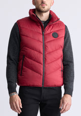 Veste Matelassée Rouge Chili Davies pour Hommes - OBMEF007