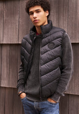 Davies Black Men's Puffer Vest - OBMEF007