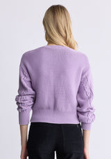 Buffalo David Bitton Camellia Women's Cable-Knit Sweater, Purple Rose - SW0072F Color PURPLE ROSE