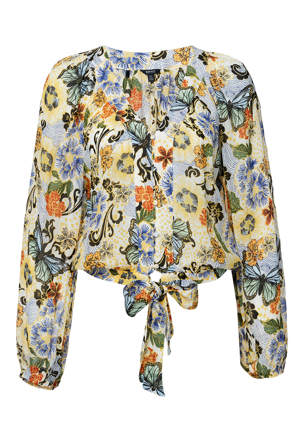 Josephine Butterfly Print Tie – Buffalo Jeans - US