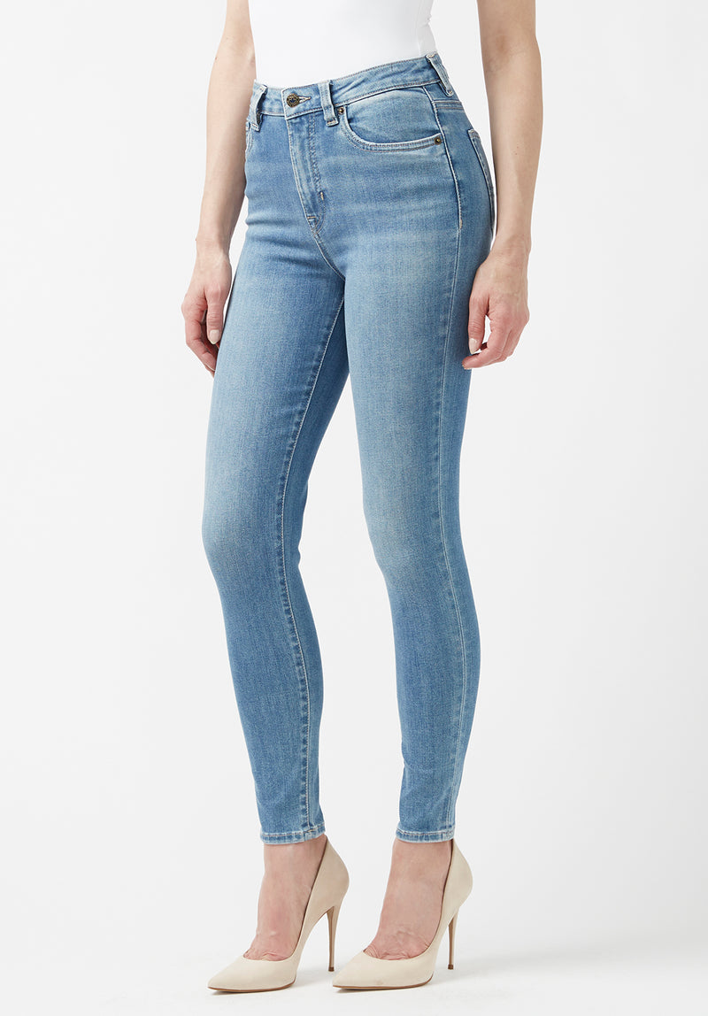 High Rise Skinny Skylar Women's Jeans in Vintage Light Blue