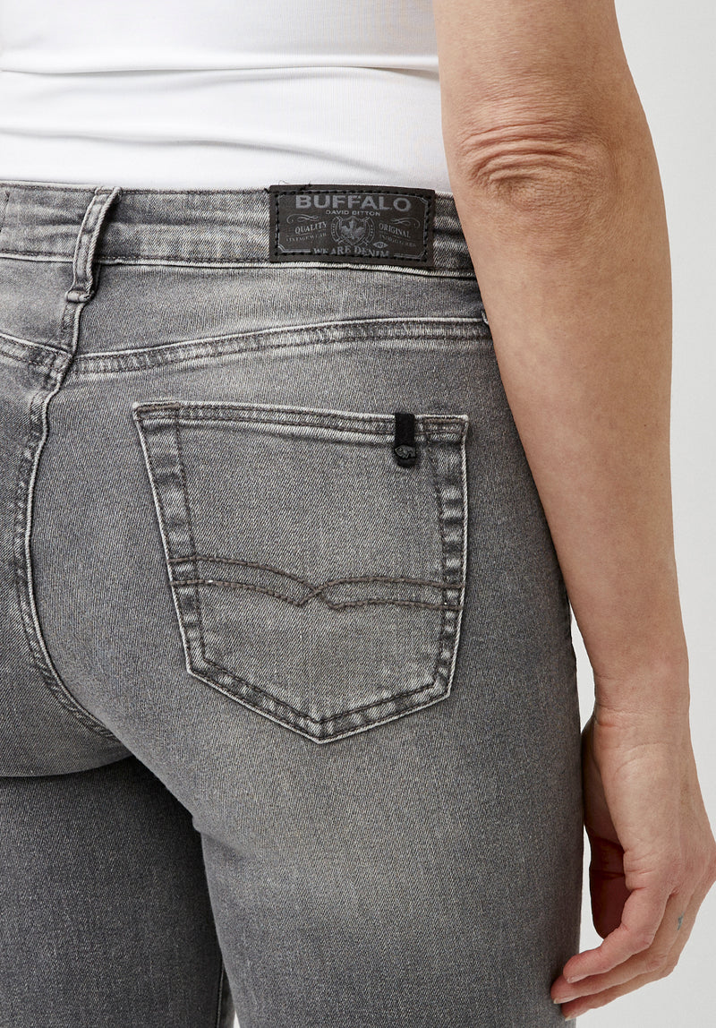 Jeans Jeans Buffalo US Alexa Skinny Grey – - in Women\'s Rise Mid Carbon Light