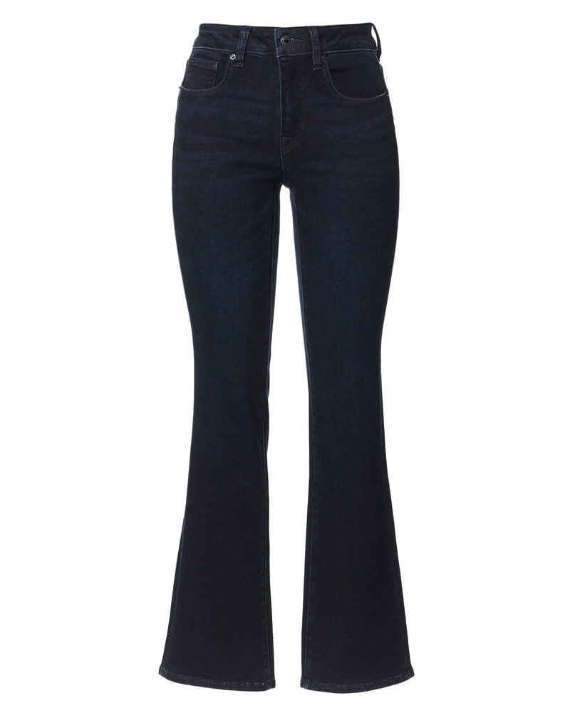 Chocolate Brown Bootleg High Rise Flare Jeans