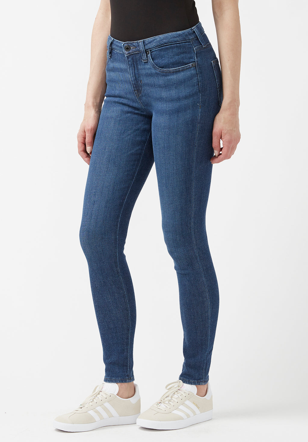 Women's Organic Cotton High Rise Skinny Denim Jeans in Spring Vintage Custom