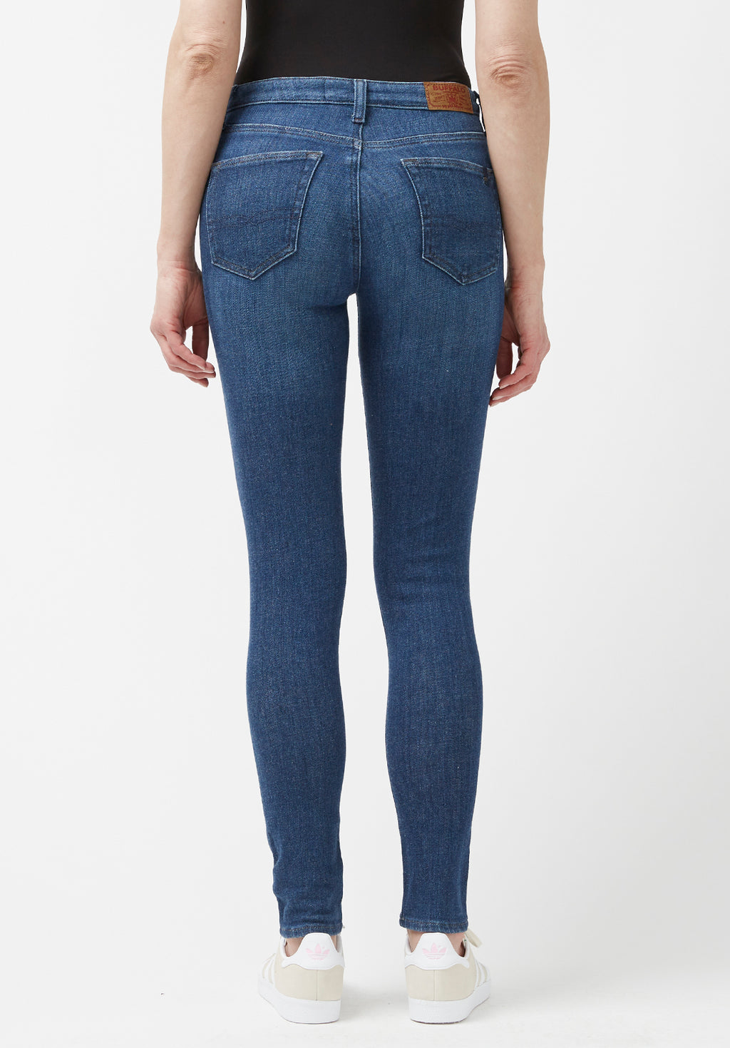 Mid Rise Skinny Alexa Women's Jeans in Medium Blue - BL15848 – Buffalo Jeans  - US