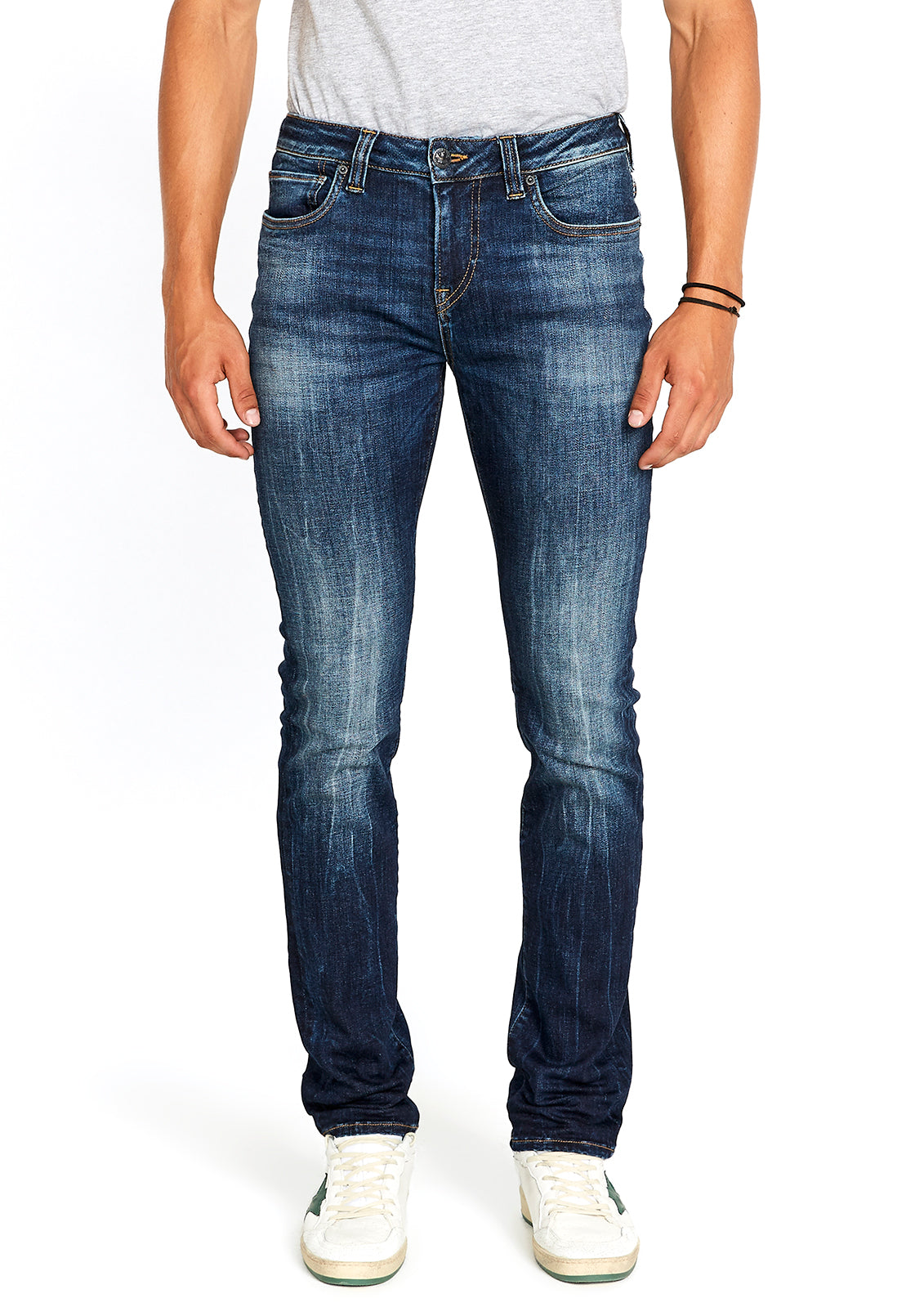 Slim Ash Men's Jeans in Sanded and Faded Blue – Buffalo Jeans