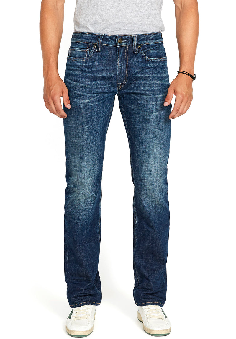 Relaxed Straight Jeans Dark Driven Buffalo Sanded - in US Jeans – Blue Men\'s