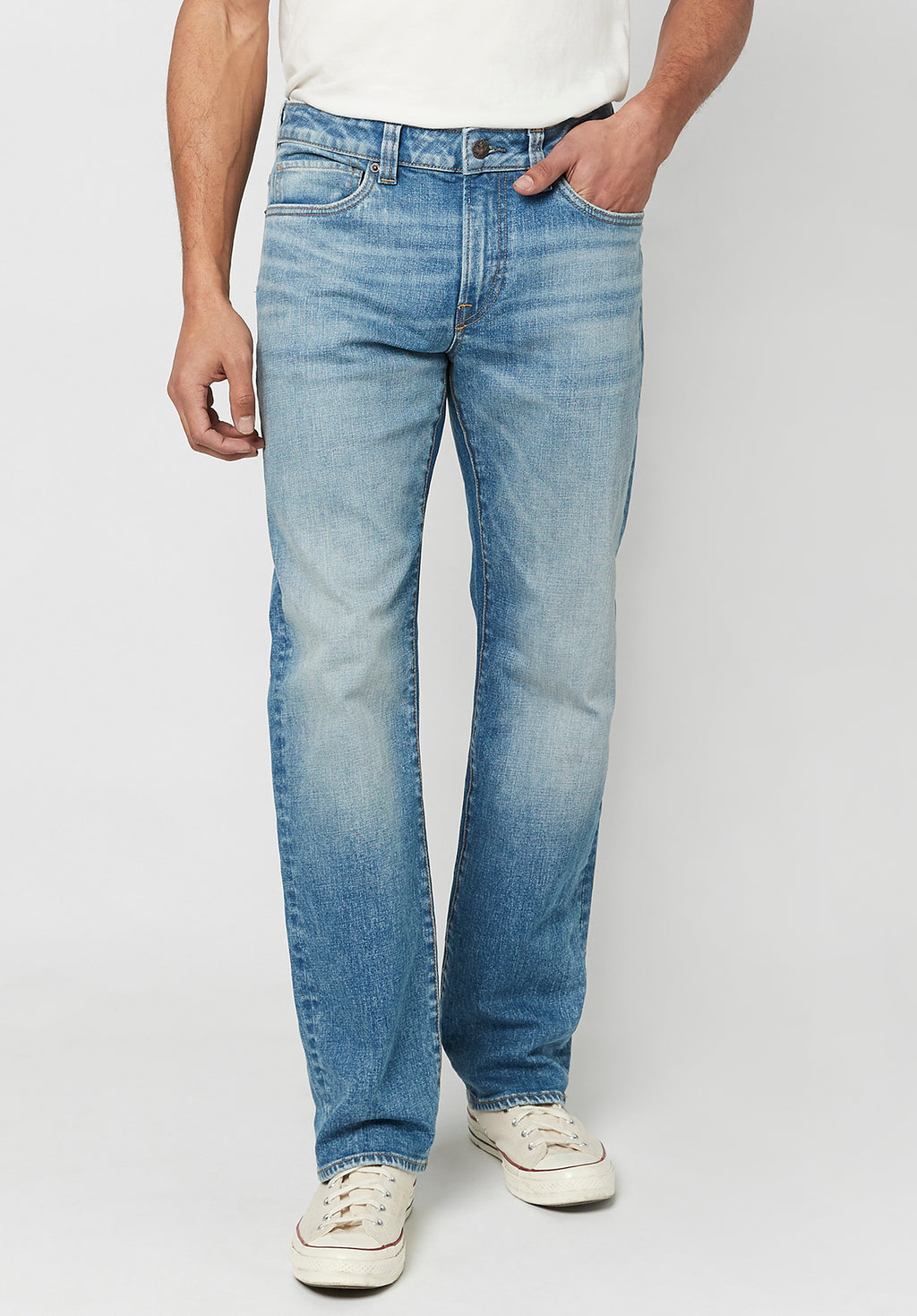 Relaxed Straight Driven Men's Jeans in Sanded Blue – Buffalo Jeans - US
