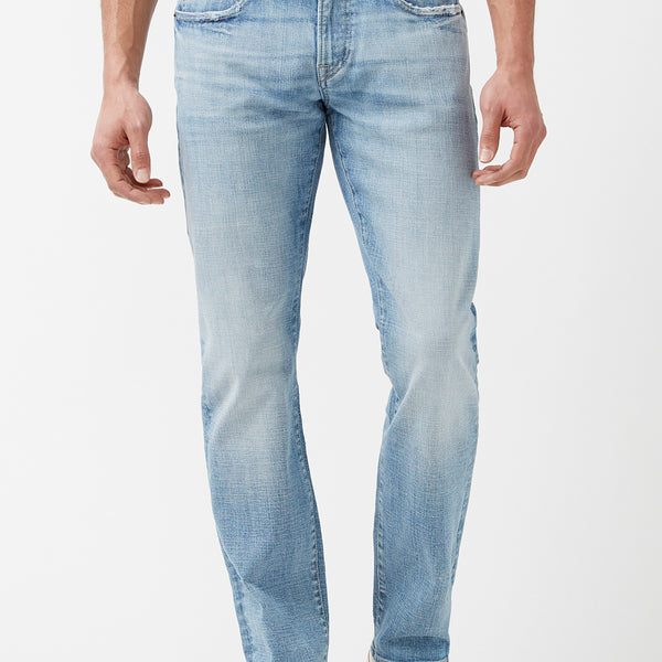 Straight Six Men's Jeans in Sanded Light Blue - BM22862