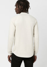 Buffalo David Bitton Kariver Henley Long Sleeve Shirt - BM23368 Color MILK