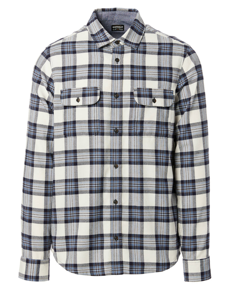 Twill Sonb Brown Plaid Shirt – Buffalo Jeans CA