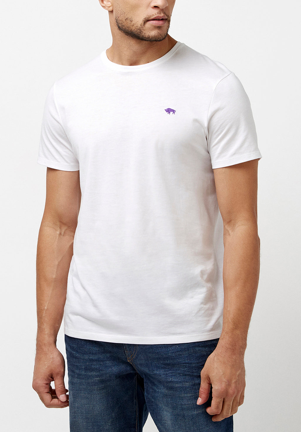 Supima Cotton Tipima White T-Shirt - BM23834